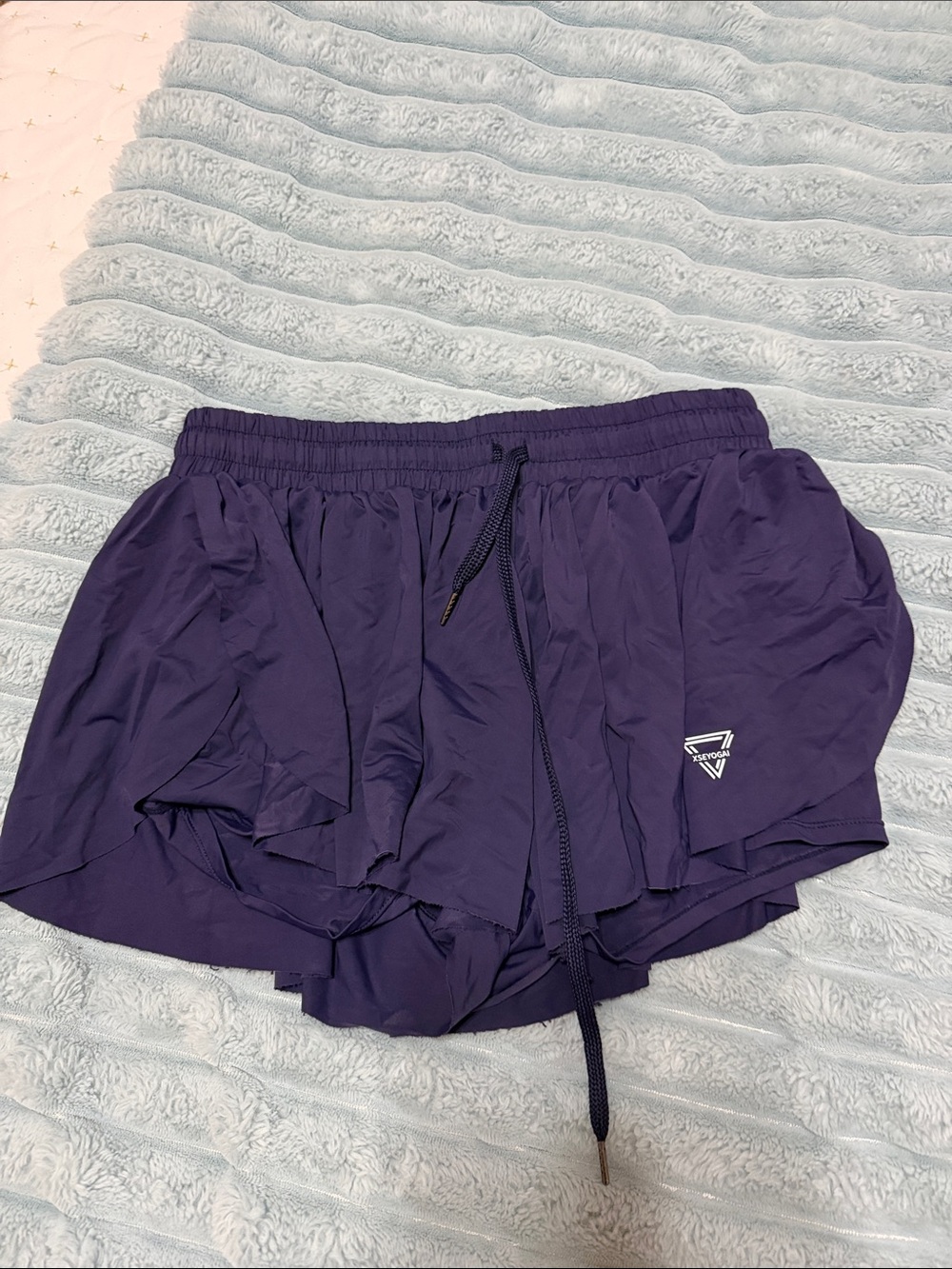 Women’s Purple Athletic Shorts with Drawstring